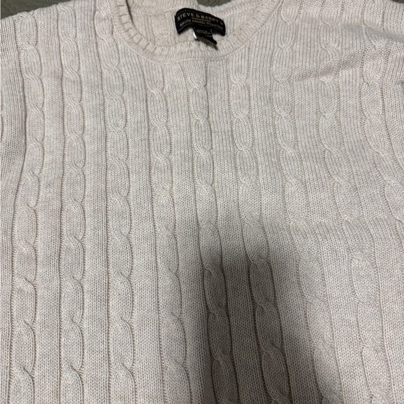 Steve & Barry's Cream Cable Knit Sweater Size XXL - Picture 3 of 5